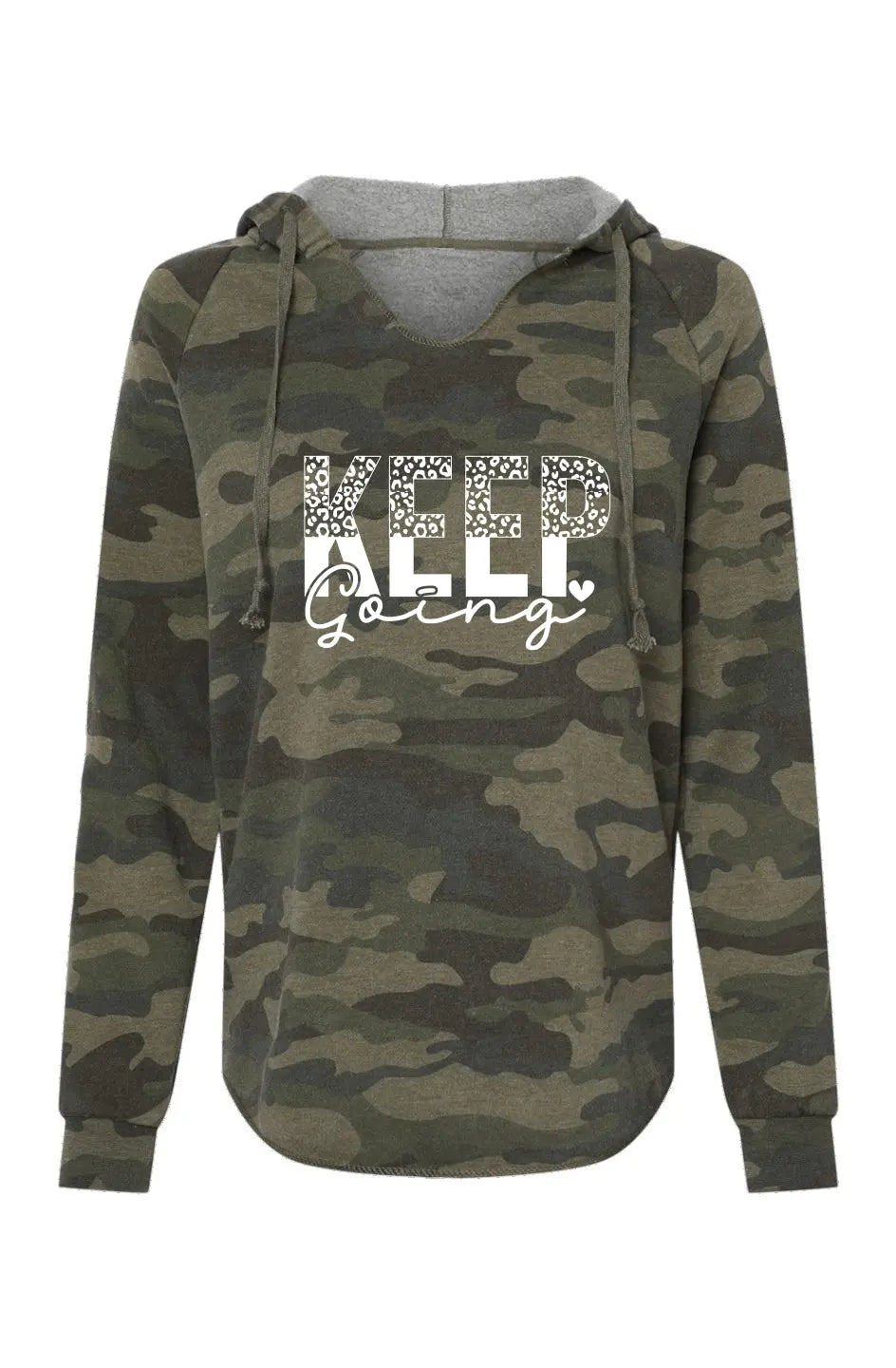 MSkin Women’s Lightweight Camo Hoodie — Keep Going
