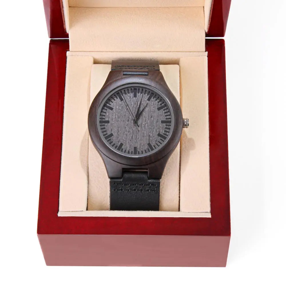 Gegraveerd Houten Horloge met FND & MS Awareness Print Persoonlijk Cadeau voor Hem ShineOn Fulfillment