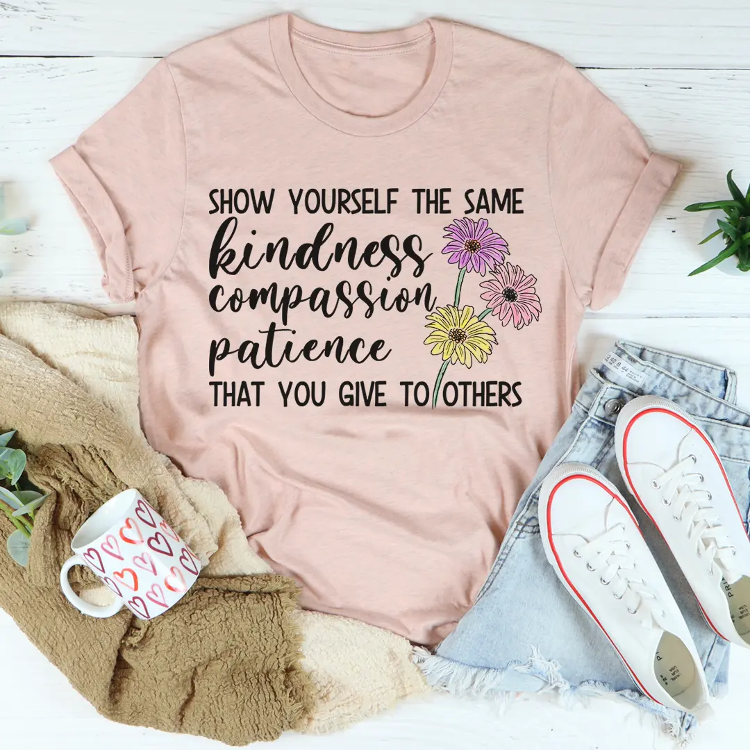 Show Yourself Kindness T-shirt – Inspirerend & Comfortabel MerchMallow