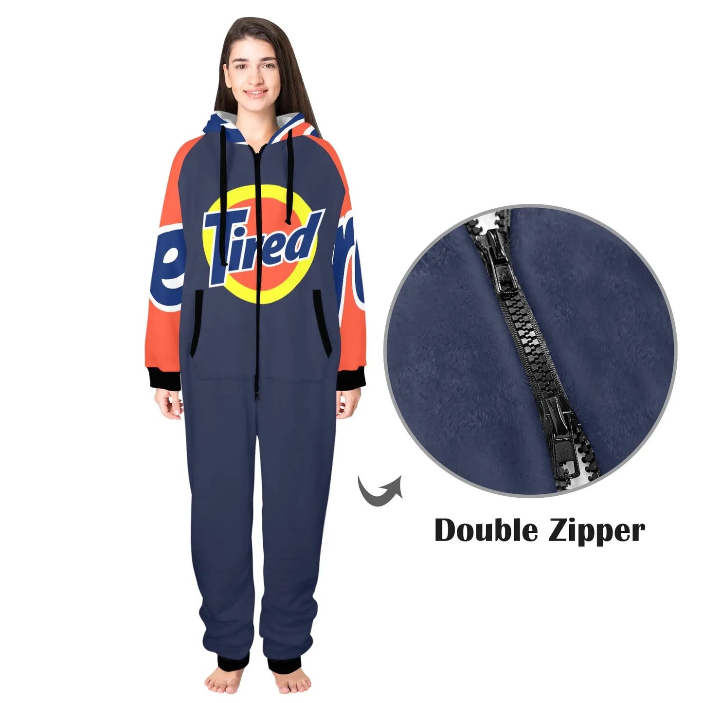 Onesie met “Tired” Print – Comfortabel & Trendy InterestPrint