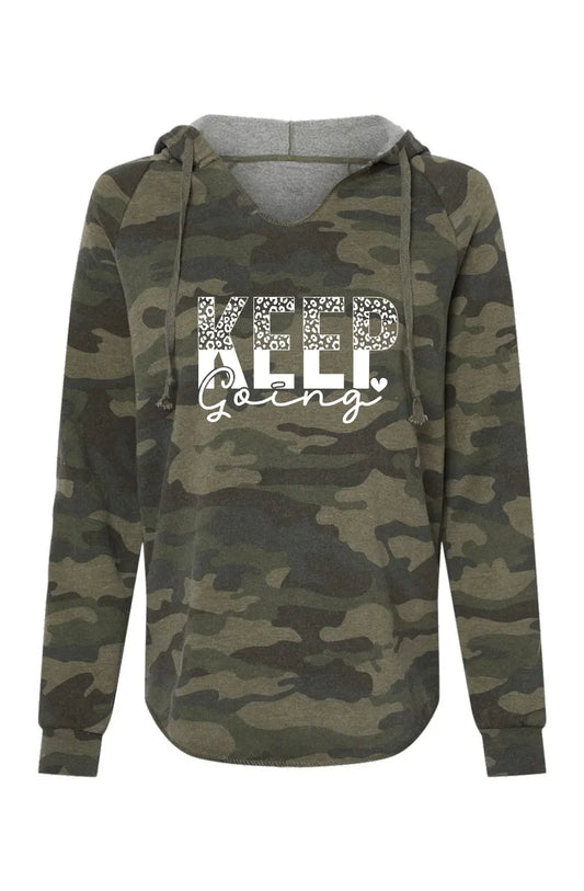 MSkin Women’s Lightweight Camo Hoodie — Keep Going