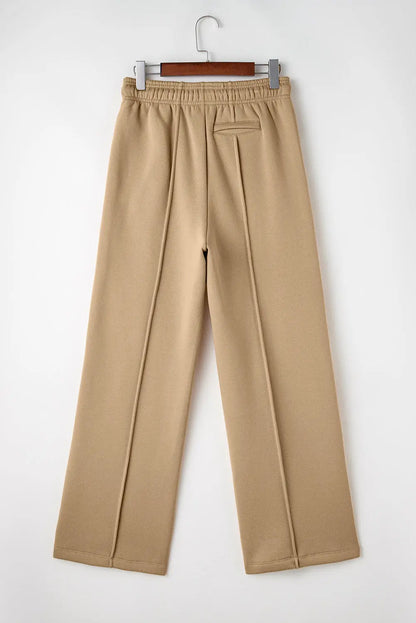 Felicity Waistband Wide Leg Pants Threaded Pear