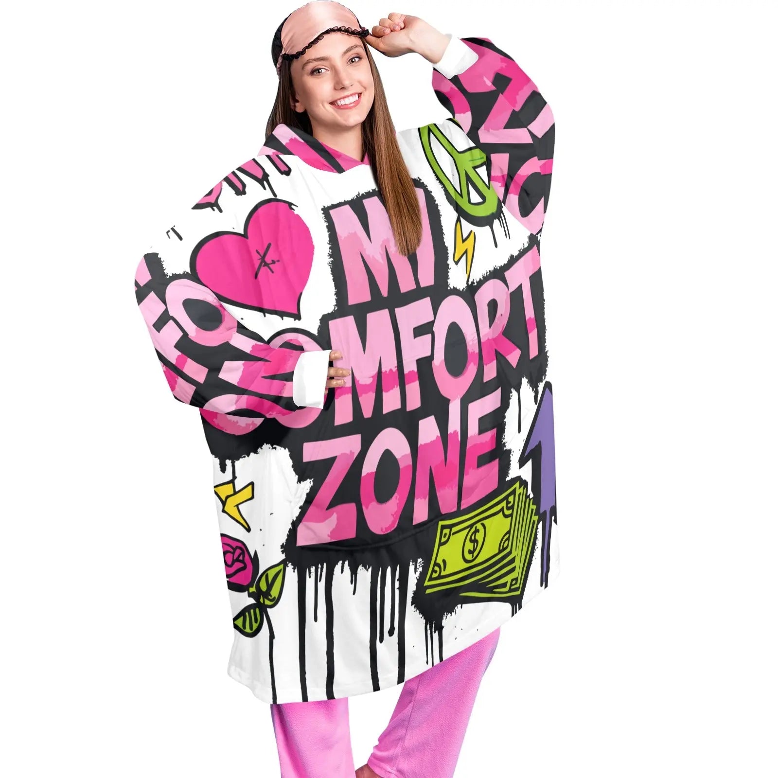 Oversized Blanket Hoodie – Extra Soft & Warm InterestPrint