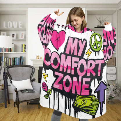 Oversized Blanket Hoodie – Extra Soft & Warm InterestPrint