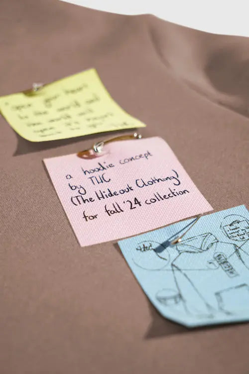 The Process Sticky Note Hoodie – Limited Edition Hideout
