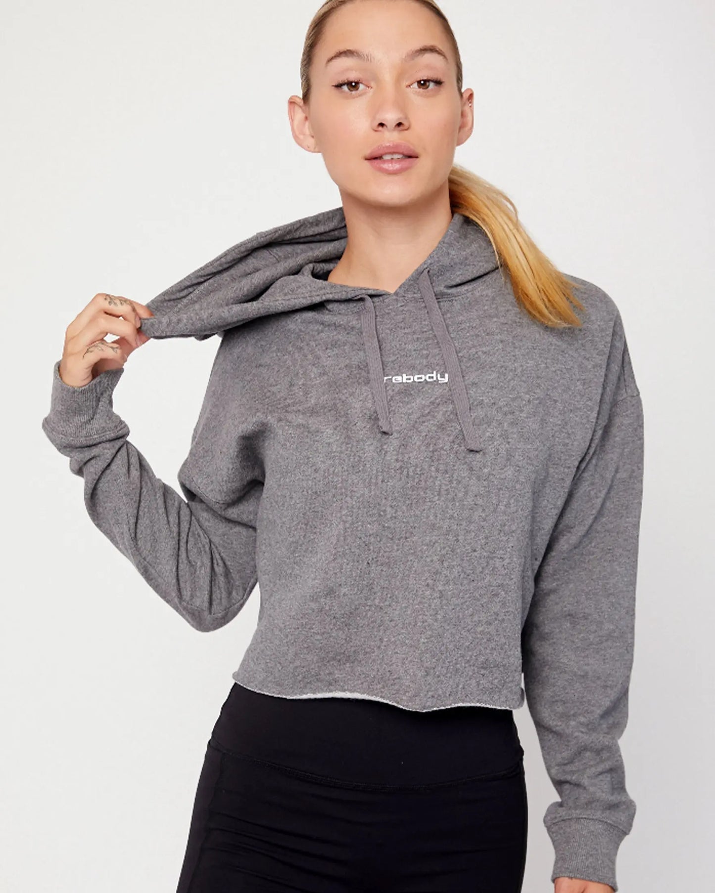 Cropped Boxy Hoodie van Fleece – Casual & Comfort Fit Rebody