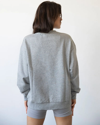 Lifestyle Sweatshirt – Oversized Fit met Tonal Embroidery Rebody