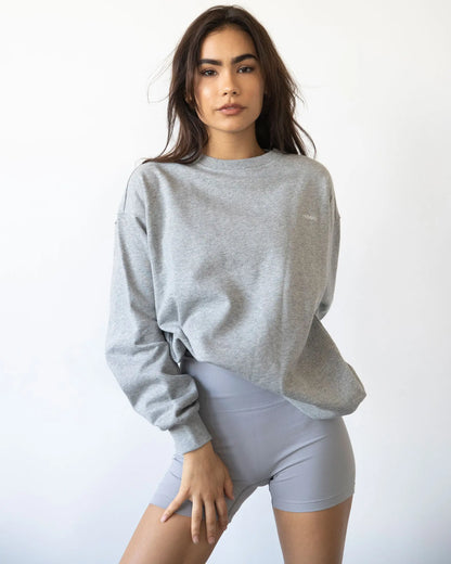 Lifestyle Sweatshirt – Oversized Fit met Tonal Embroidery Rebody