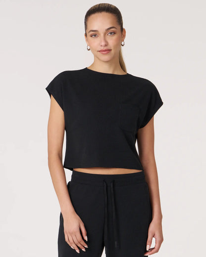 Retreat Pocket Waffle Tee – Cropped & Lichtgewicht Rebody