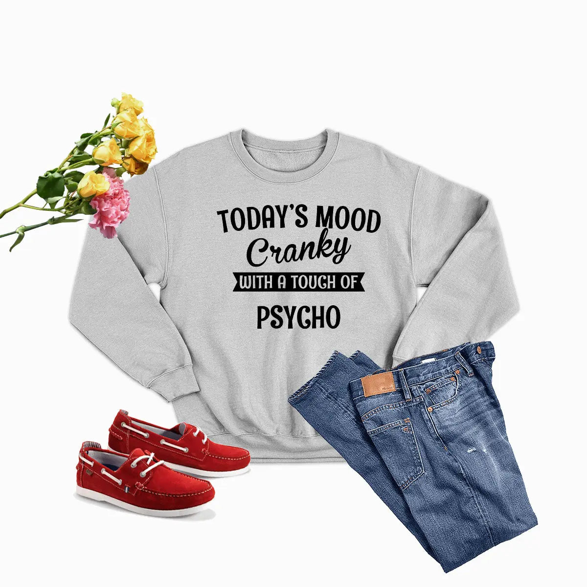 Today’s Good Mood With A TOUCH Sweatshirt – Cozy & Positief Merchmallow