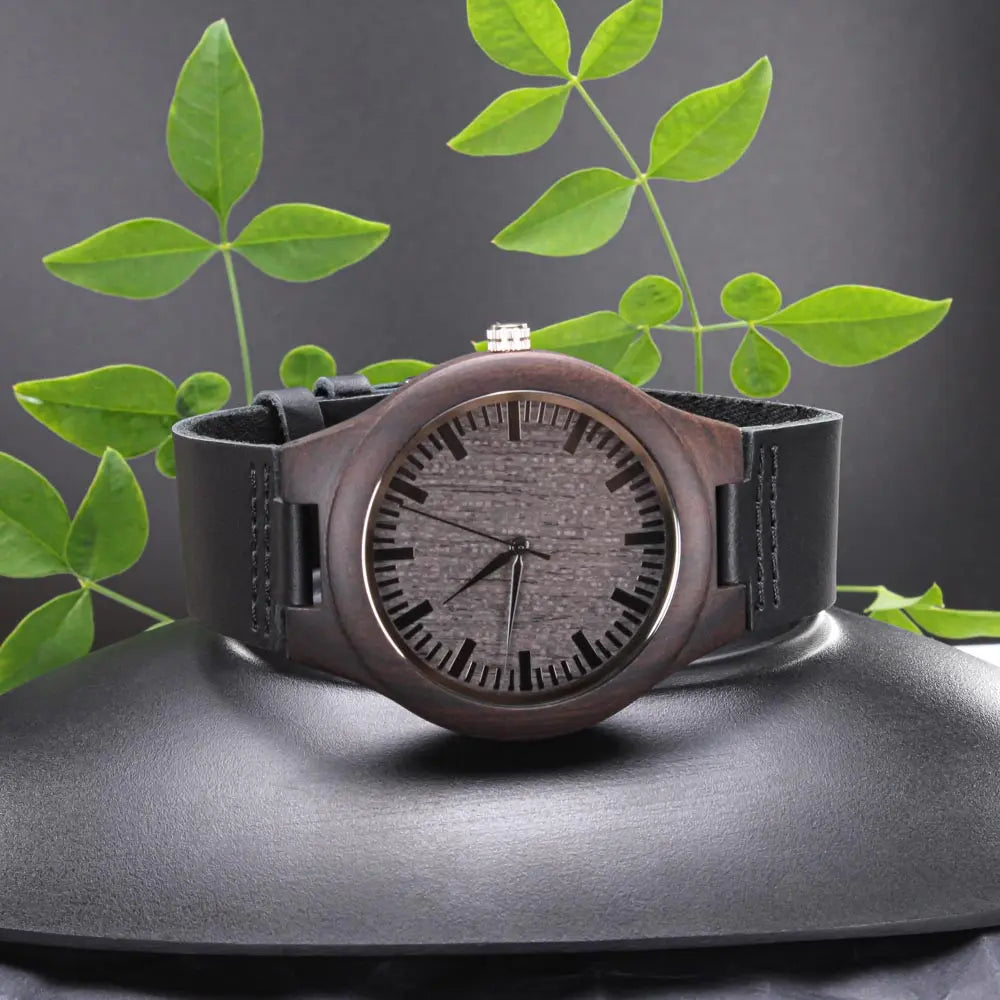 Gegraveerd Houten Horloge met FND & MS Awareness Print  Persoonlijk Cadeau voor Hem ShineOn Fulfillment