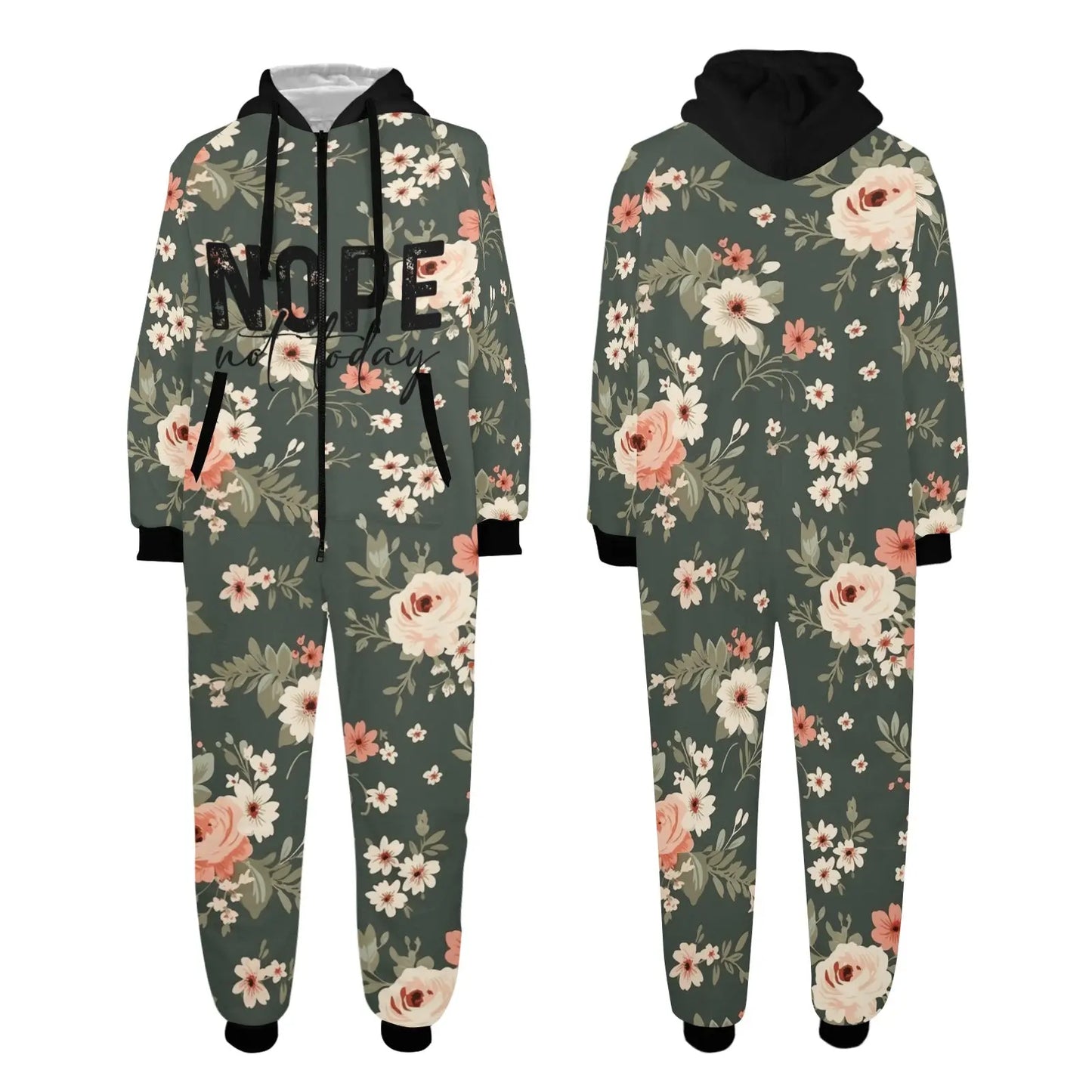 Onesie met “Nope Not Today” Print – Ultiem Comfort voor Relaxdagen InterestPrint
