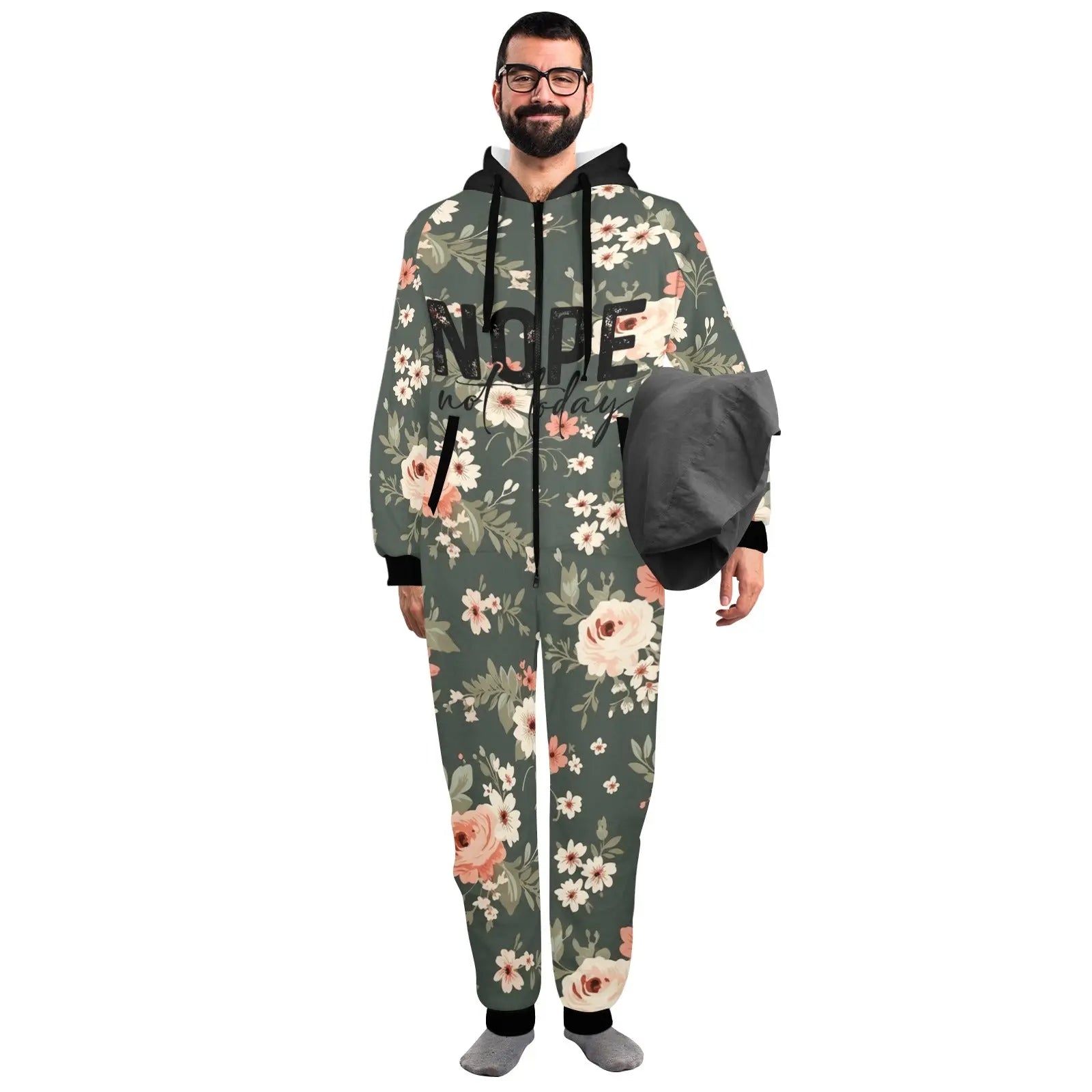 Onesie met “Nope Not Today” Print – Ultiem Comfort voor Relaxdagen InterestPrint